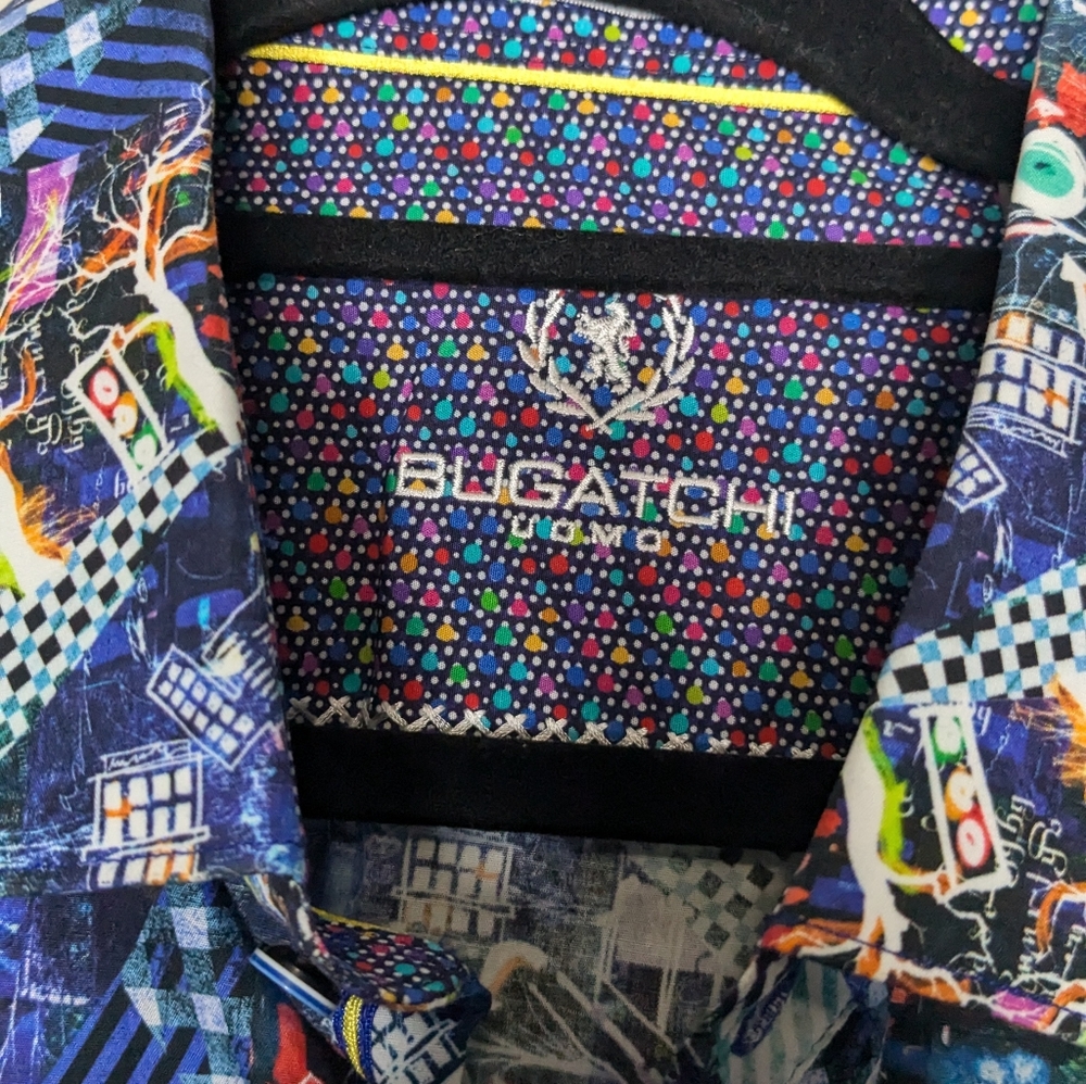 Bugatchi Uomo Designer Patterned Button Down - image 3